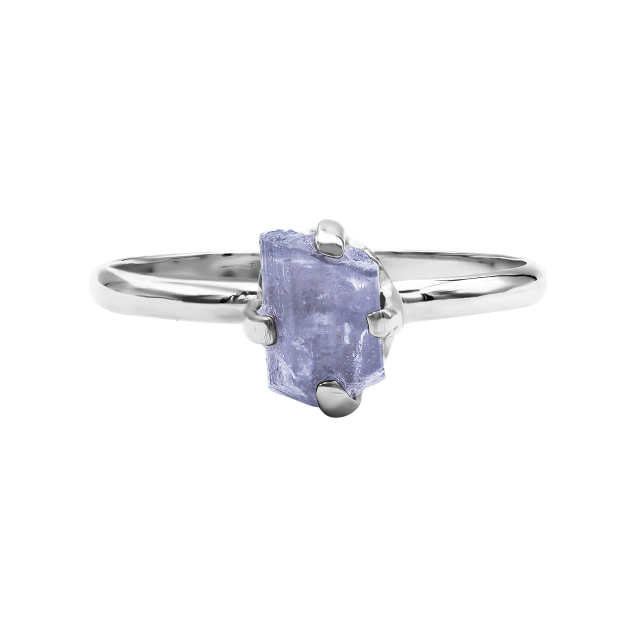 Starborn Purple Scapolite Prong Setting Ring in Sterling Silver