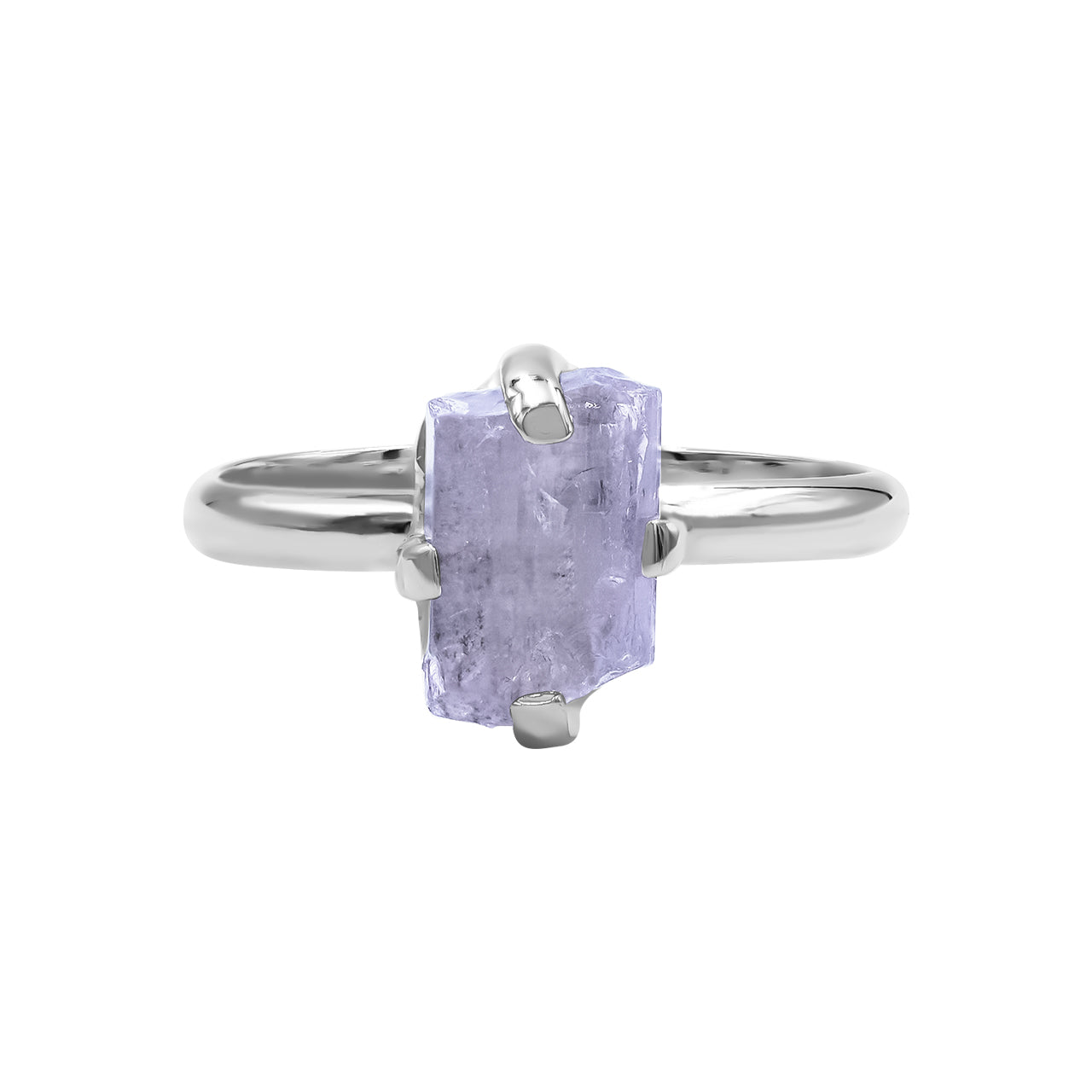 Starborn Purple Scapolite Prong Setting Ring in Sterling Silver