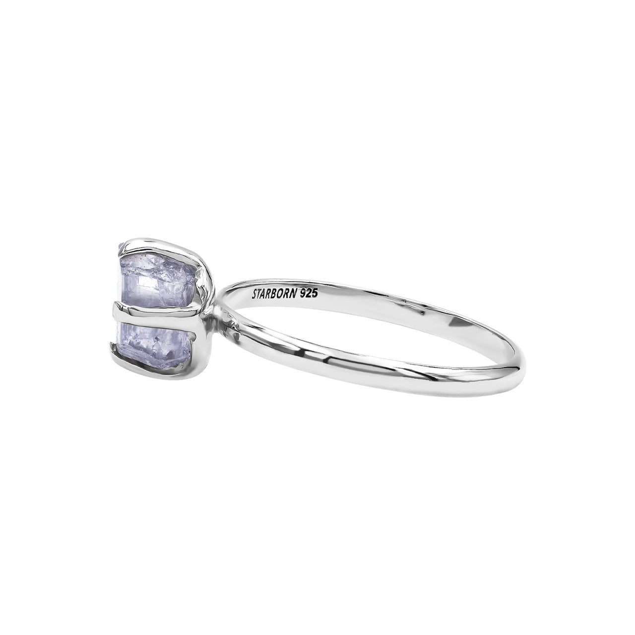 Starborn Purple Scapolite Prong Setting Ring in Sterling Silver