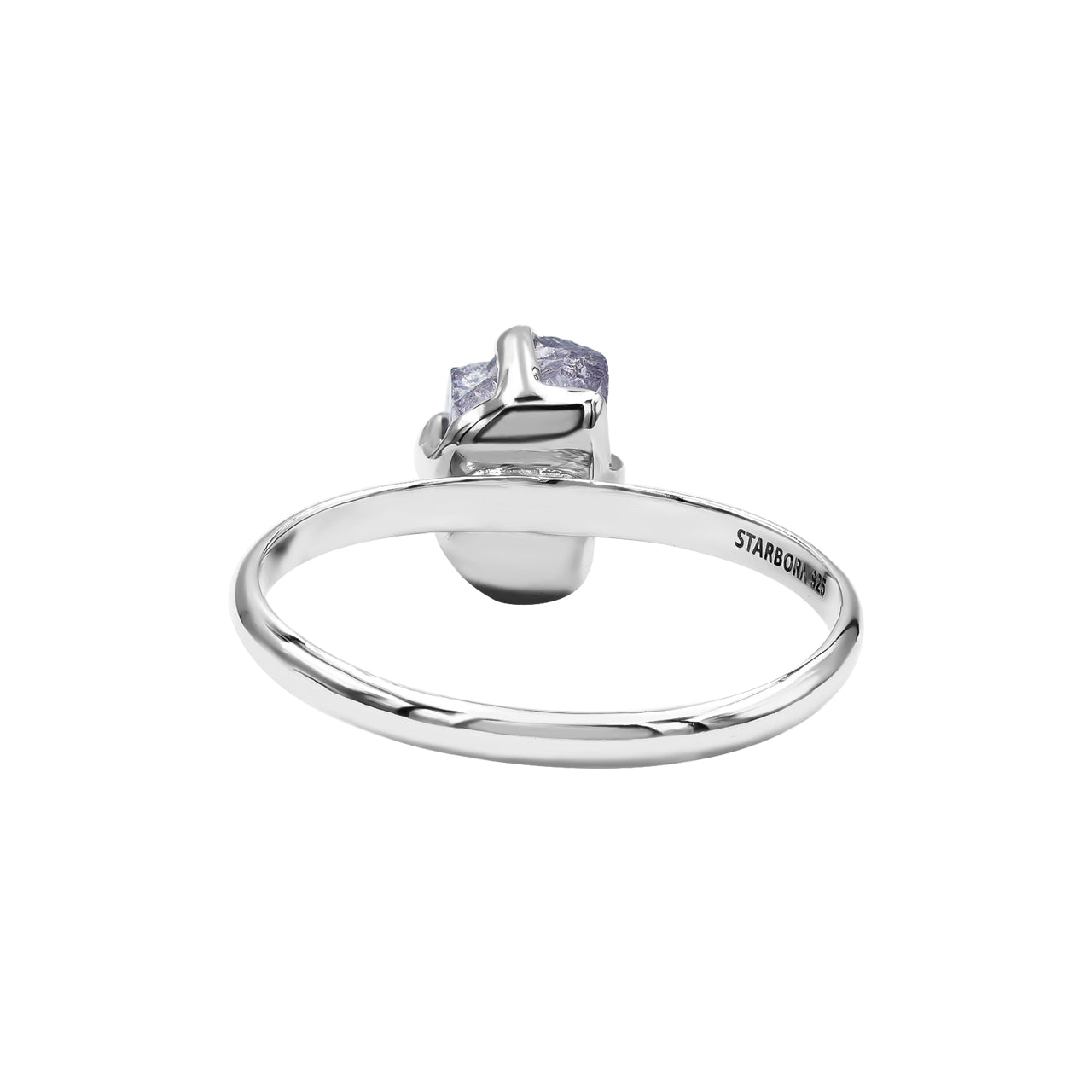 Starborn Purple Scapolite Prong Setting Ring in Sterling Silver
