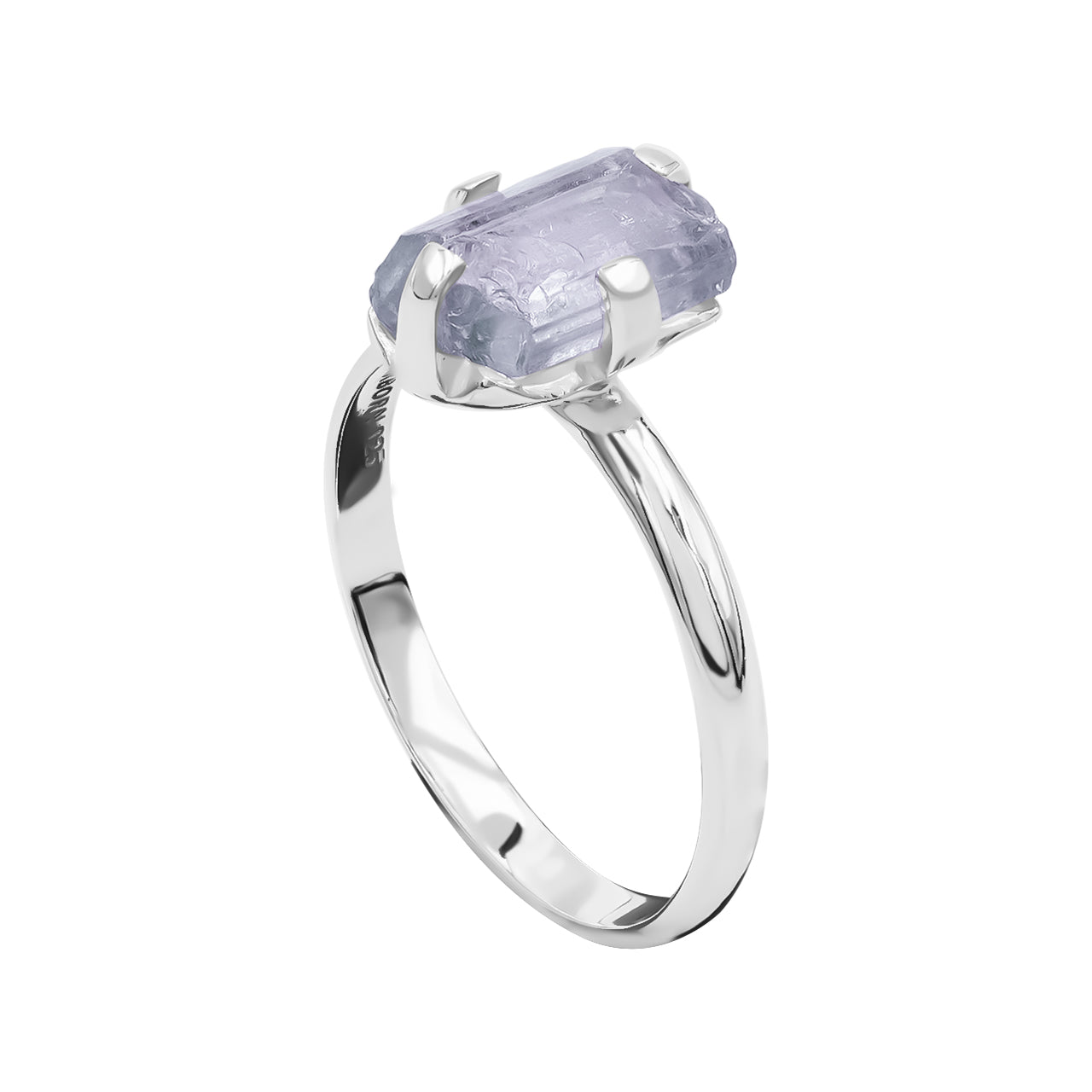 Starborn Purple Scapolite Prong Setting Ring in Sterling Silver