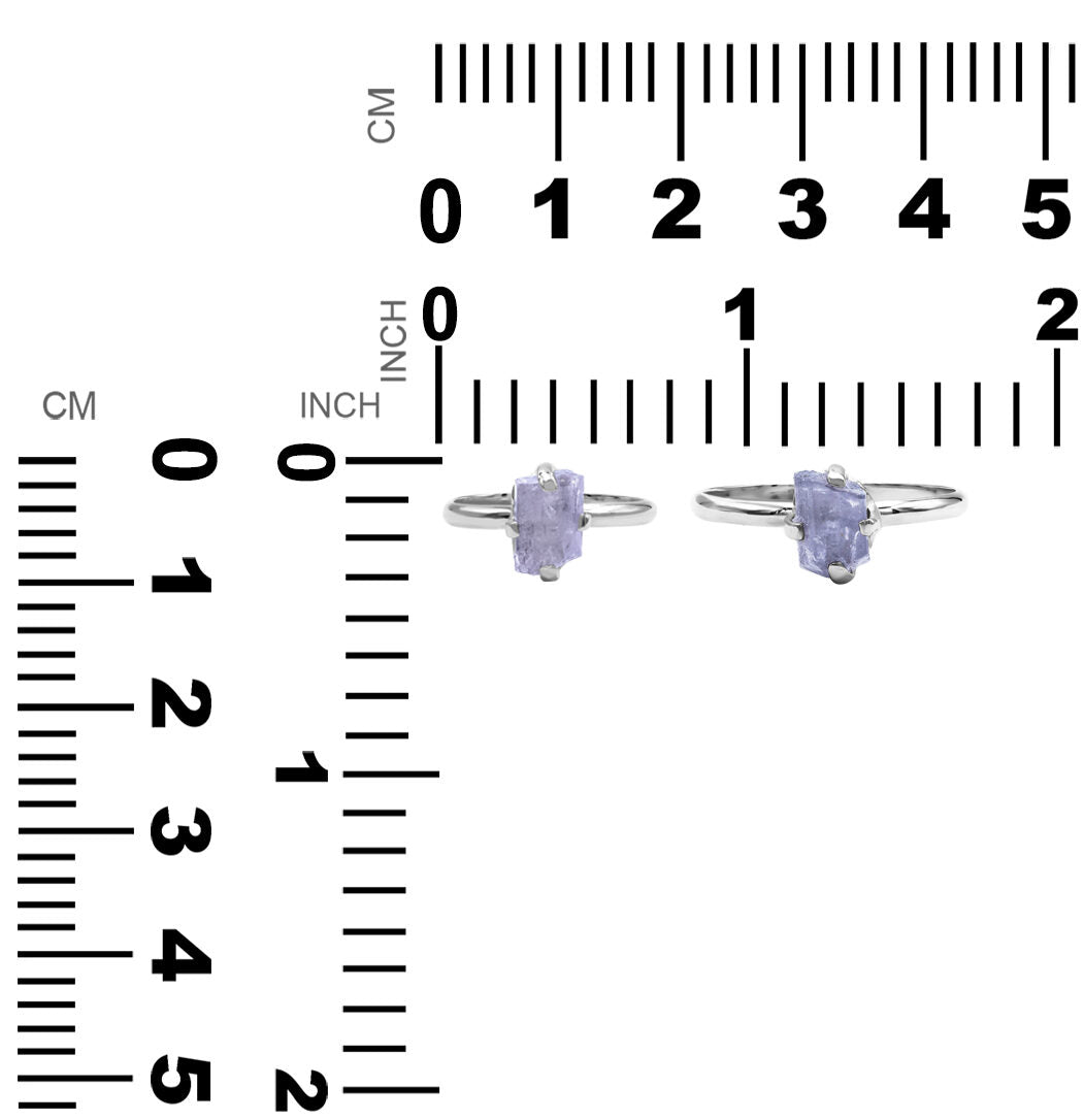 Starborn Purple Scapolite Prong Setting Ring in Sterling Silver