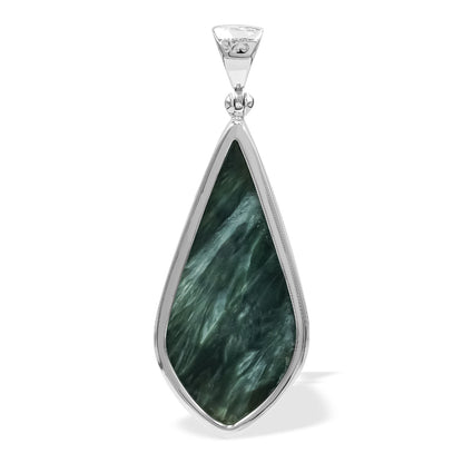 Starborn Freeform Seraphinite Pendant in Sterling Silver – RP - Regular Price