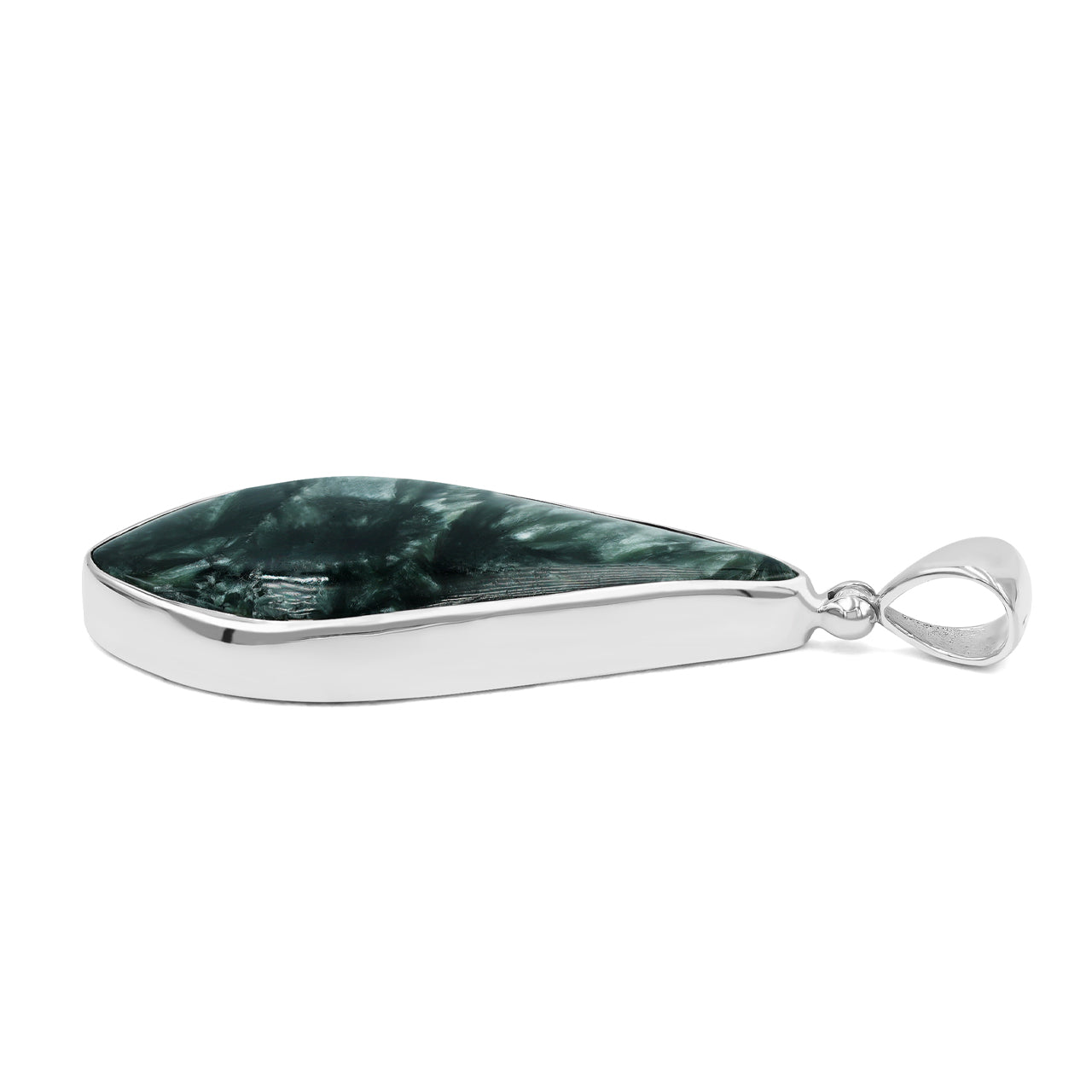 Starborn Freeform Seraphinite Pendant in Sterling Silver – RP - Regular Price