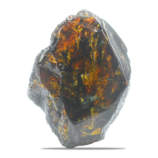 Starborn Polished Lion's Mane Sumatra Amber Collector (180g-200g) - 1 Piece – RP - Regular Price