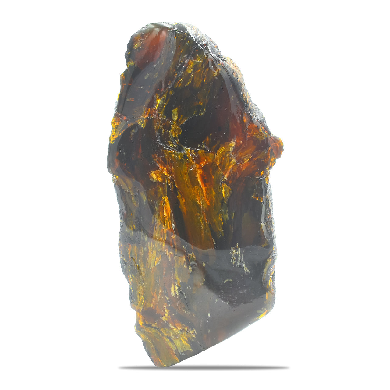 Starborn Polished Lion's Mane Sumatra Amber Collector (180g-200g) - 1 Piece – RP - Regular Price