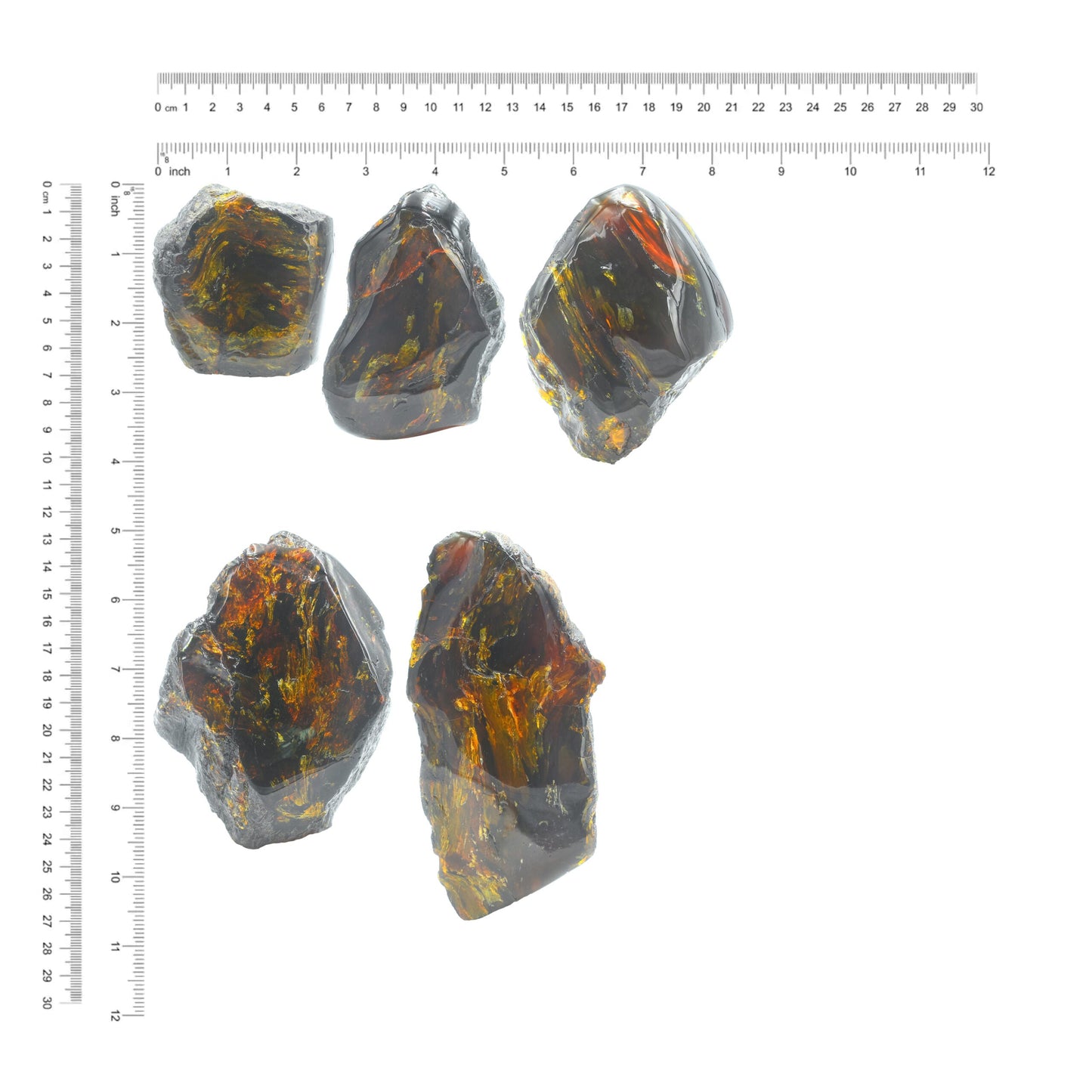 Starborn Polished Lion's Mane Sumatra Amber Collector (180g-200g) - 1 Piece – RP - Regular Price