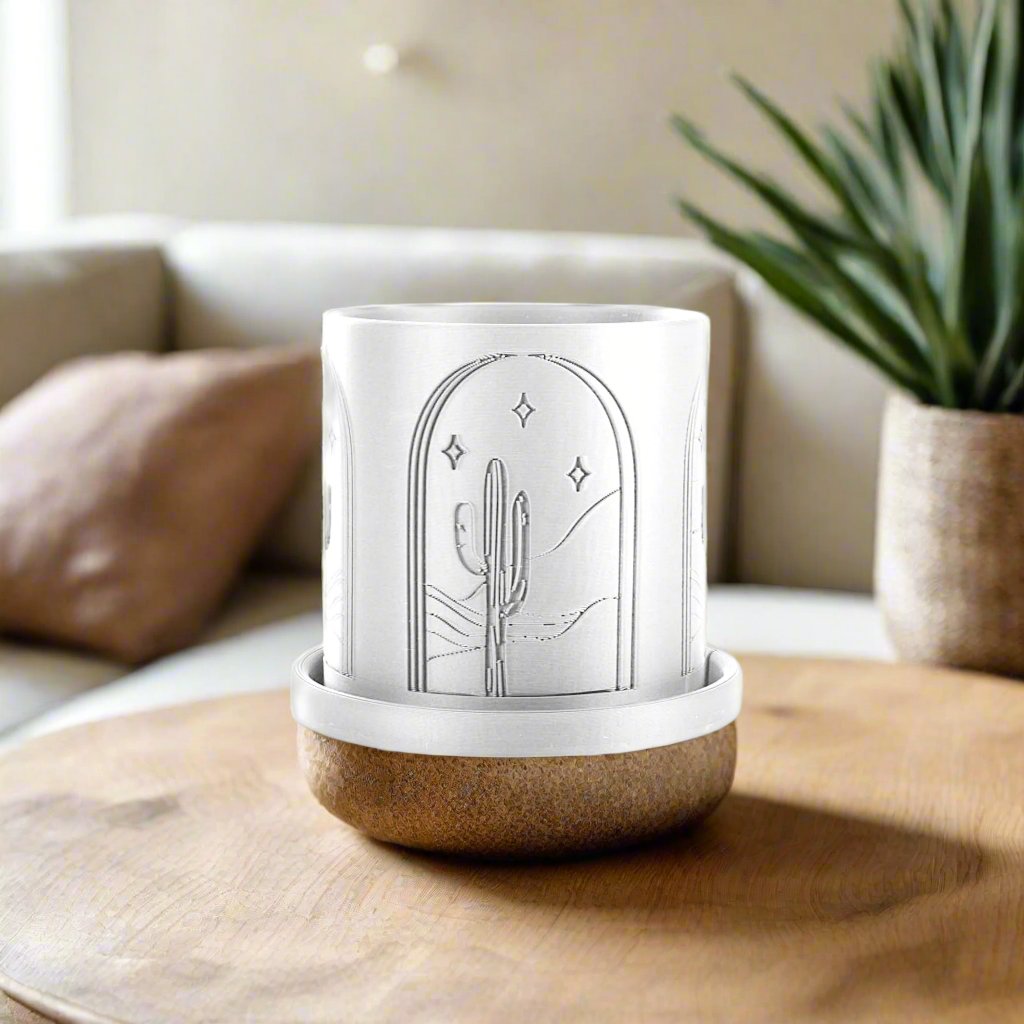Cactus Planter | 3D Printed Succulent Pot with Drainage – Pots & Planters