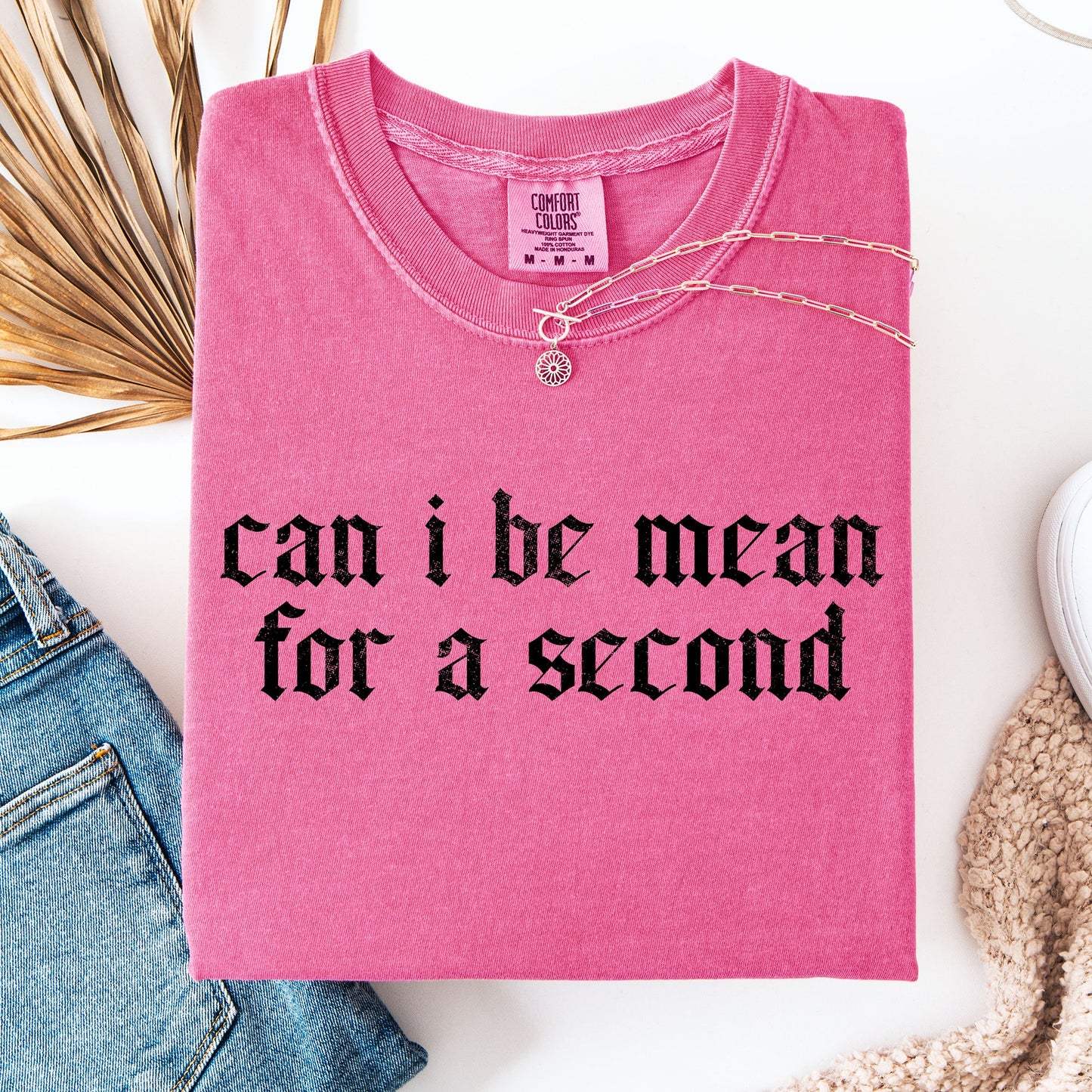"Can I Be Mean For A Second?" - Comfort Colors TShirt