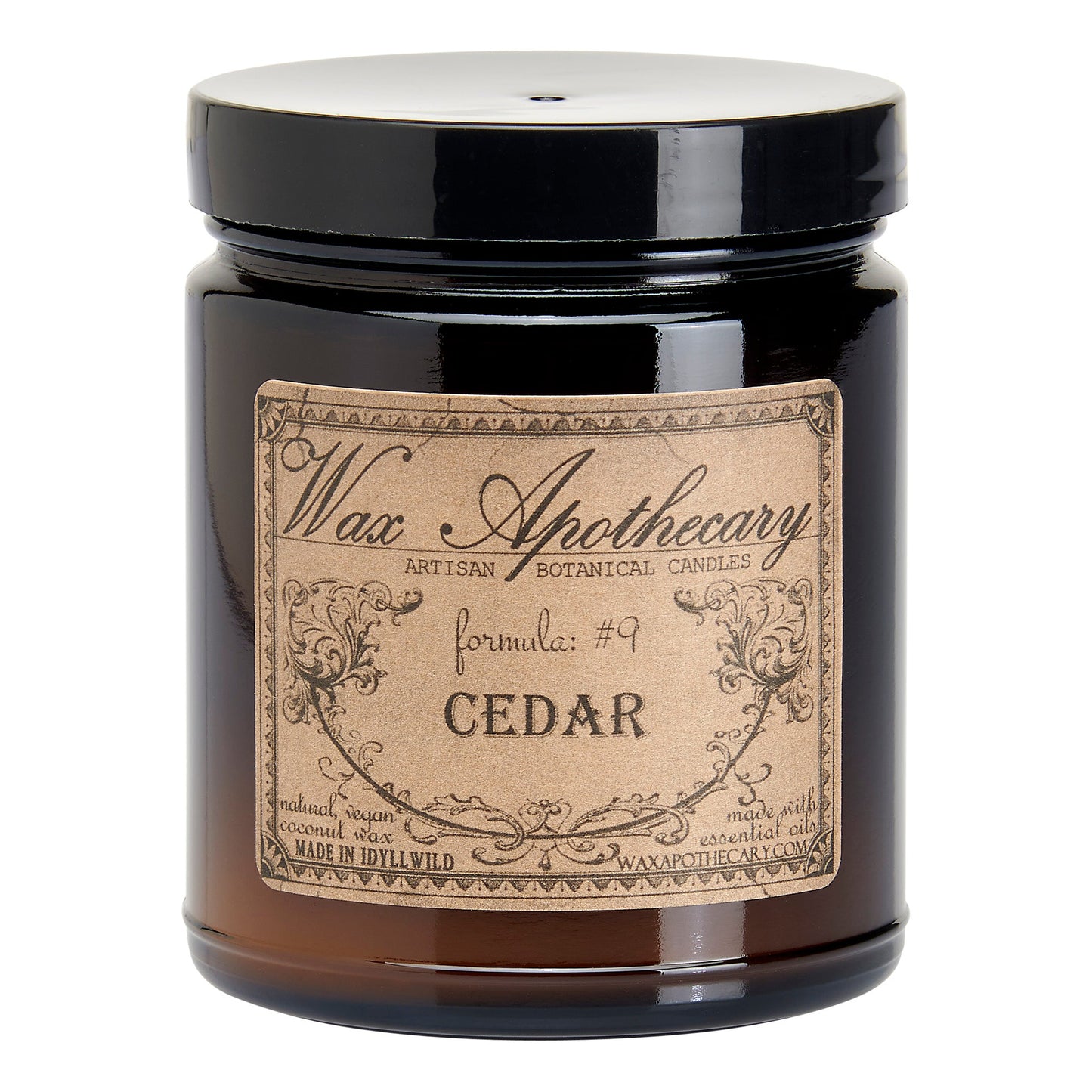 6 oz Botanical Candle in Amber Glass Jar - Cedar – Candle