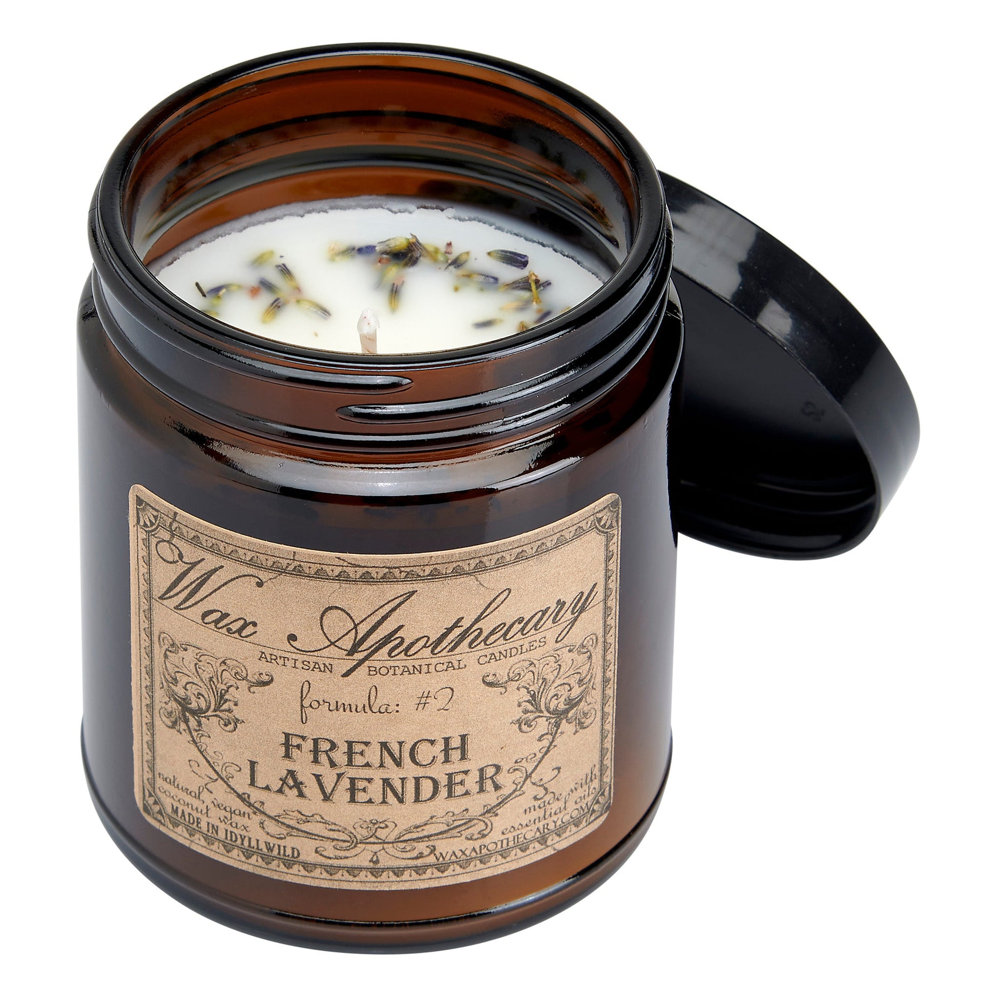 6 oz Botanical Candle in Amber Glass Jar - French Lavender – Candle