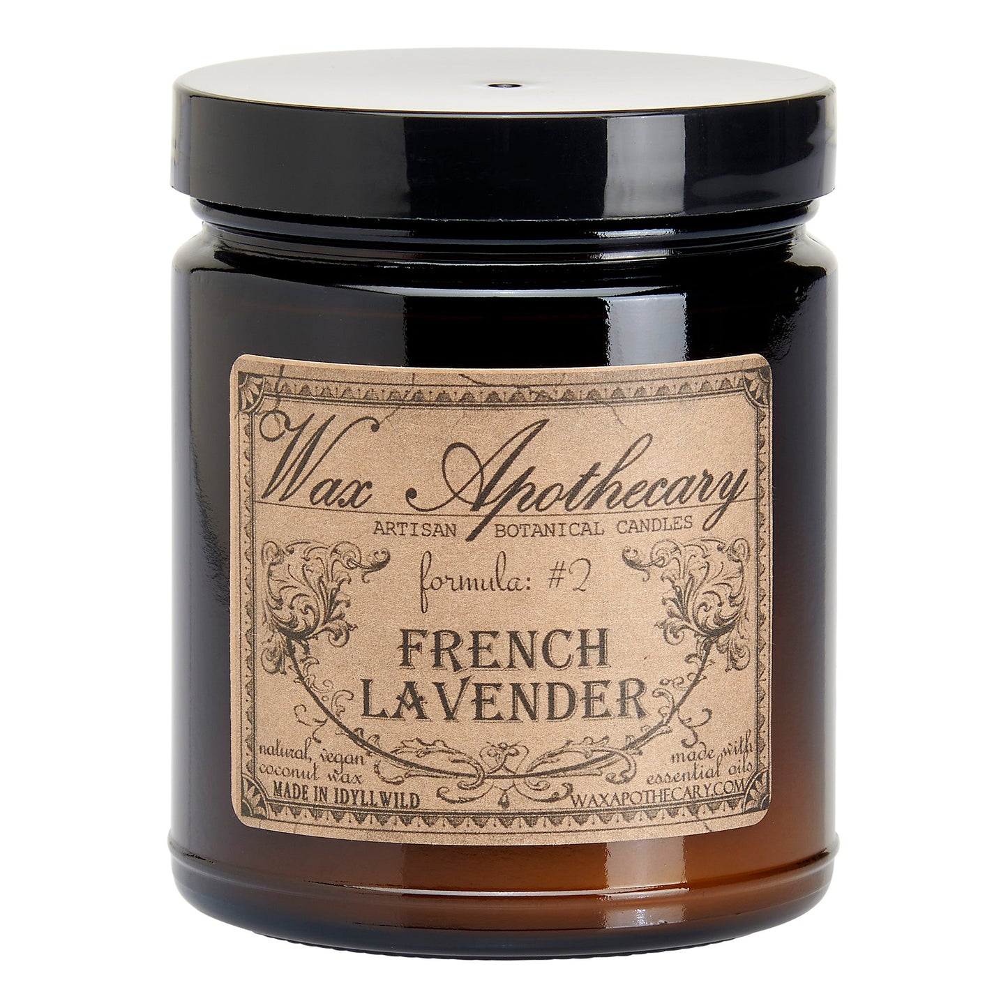 6 oz Botanical Candle in Amber Glass Jar - French Lavender – Candle