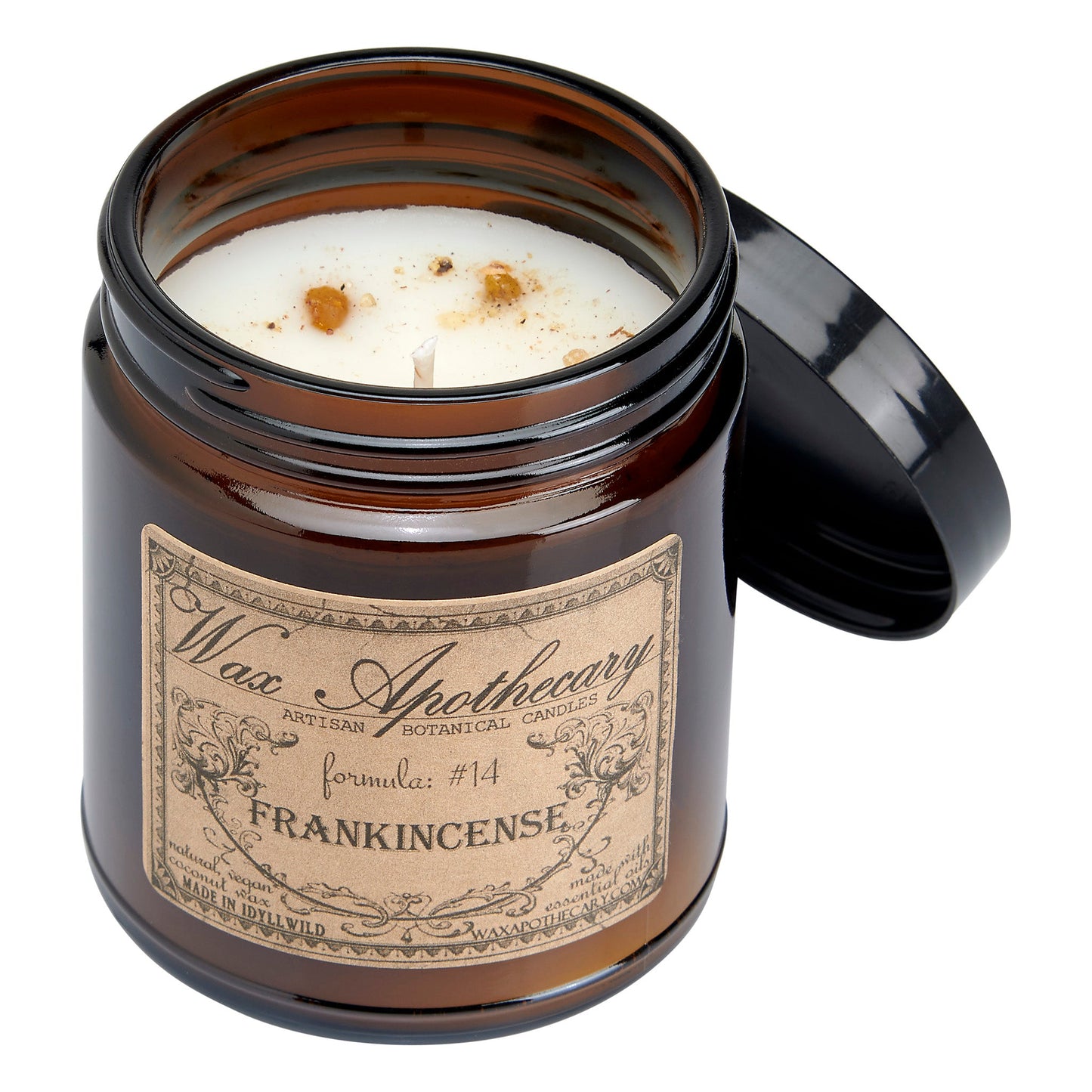 6 oz Botanical Candle in Amber Glass Jar - Frankincense – Candle