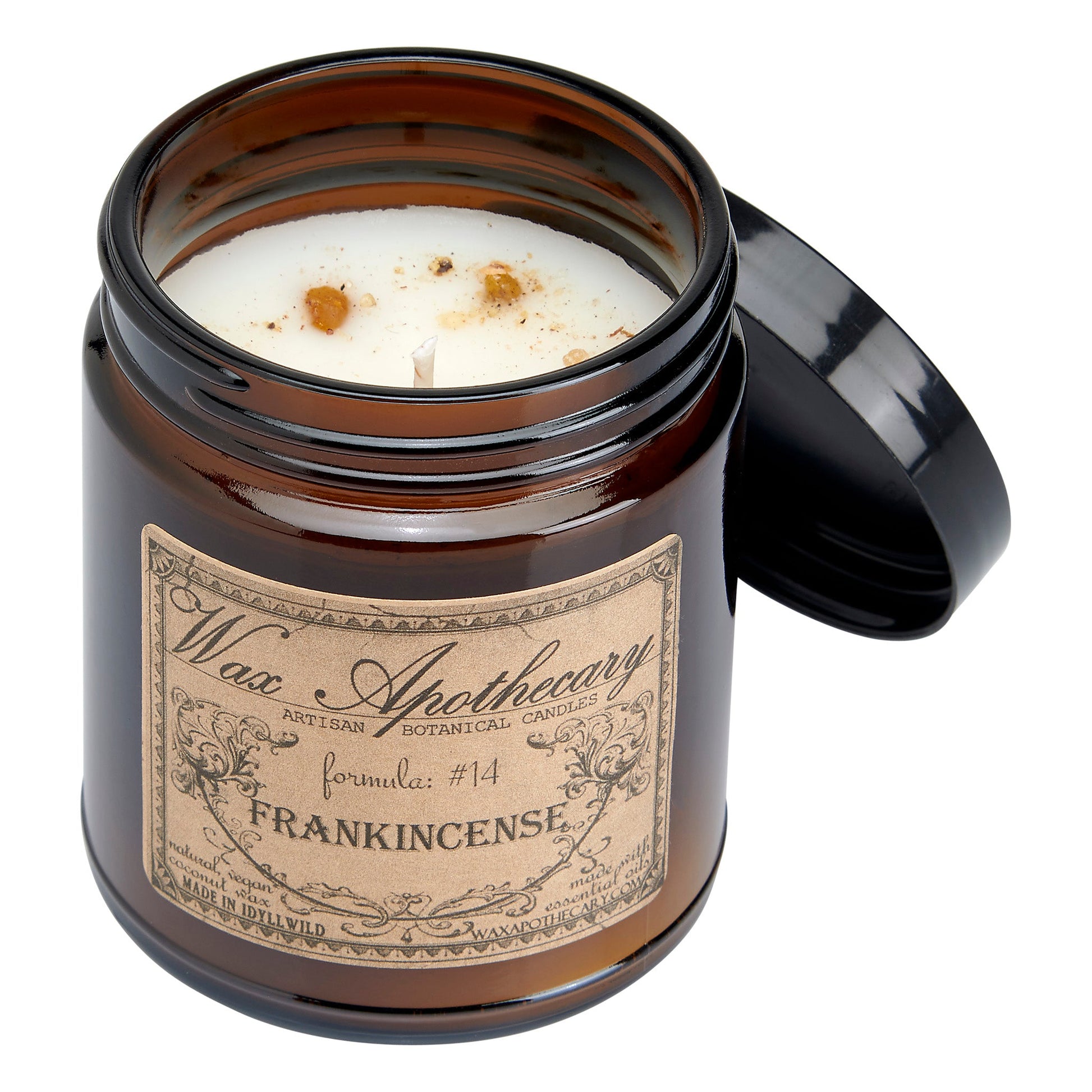 6 oz Botanical Candle in Amber Glass Jar - Frankincense – Candle