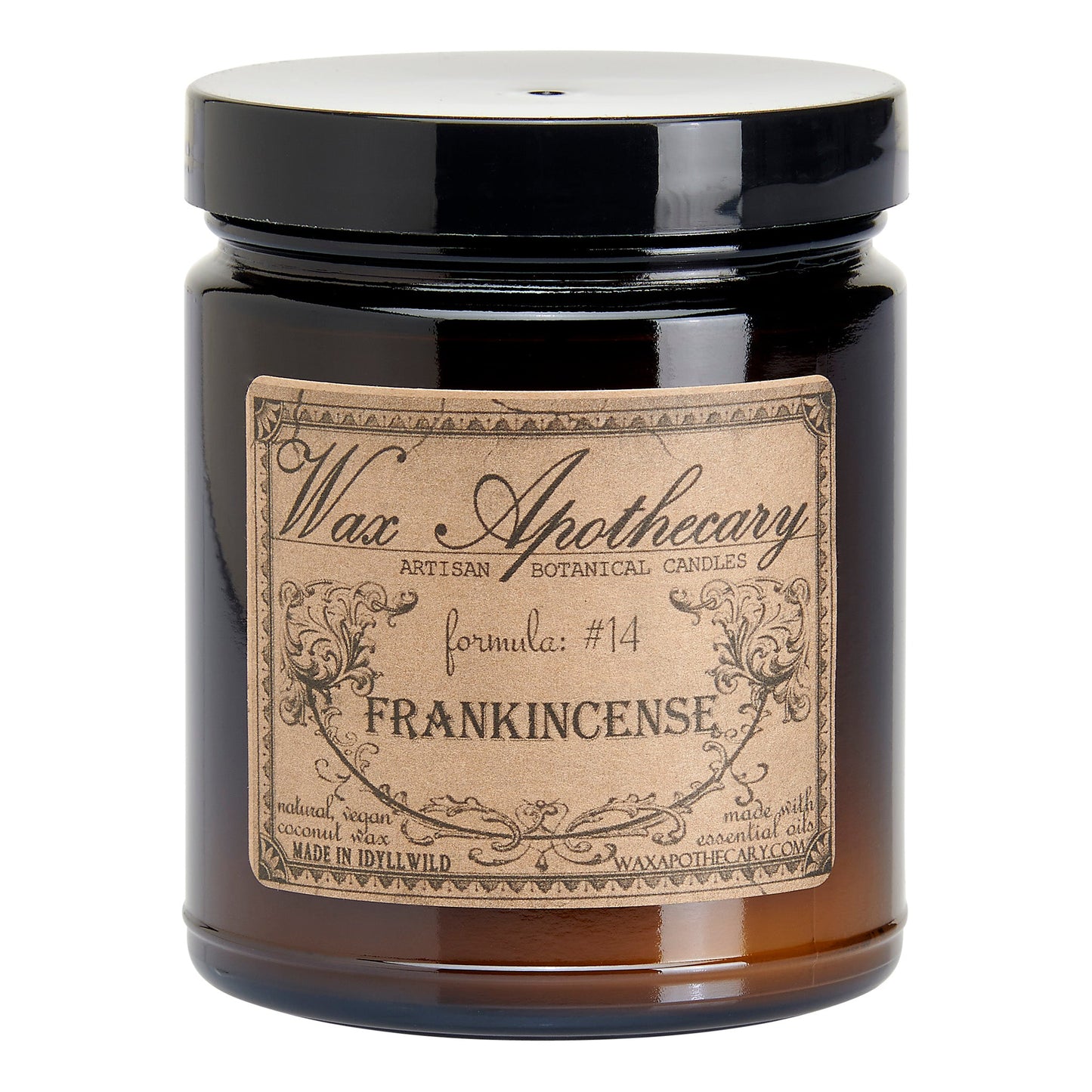 6 oz Botanical Candle in Amber Glass Jar - Frankincense – Candle