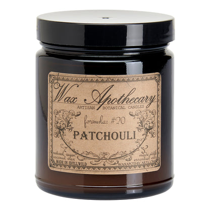 6 oz Botanical Candle in Amber Glass Jar - Patchouli – Candle