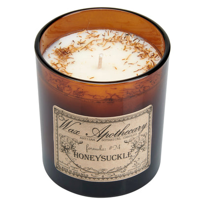 9 oz Honeysuckle Artisan Amber Glass Candle *Seasonal