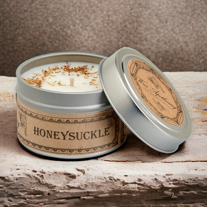 Honeysuckle Botanical Candle Travel Tin