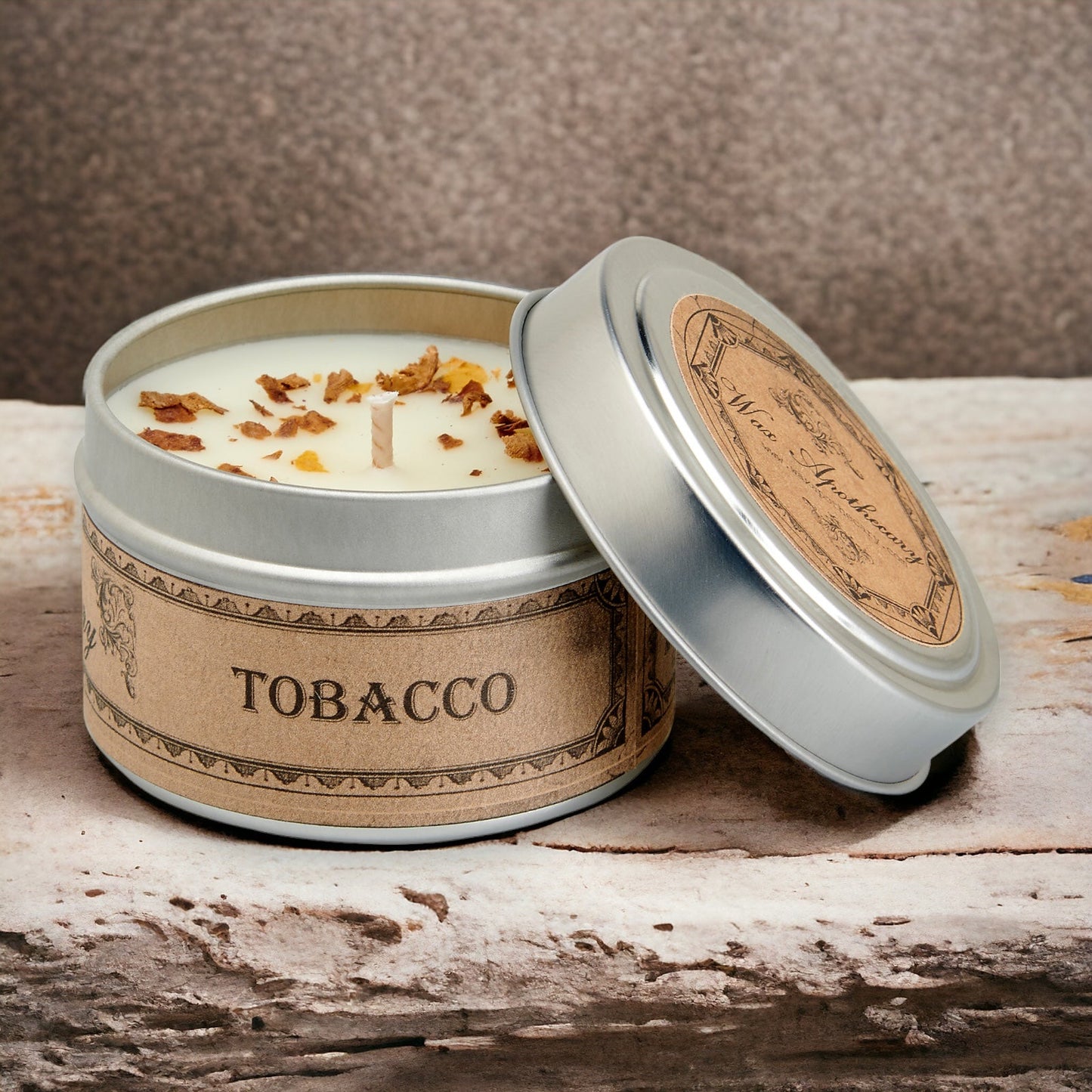 Tobacco Botanical Candle Travel Tin