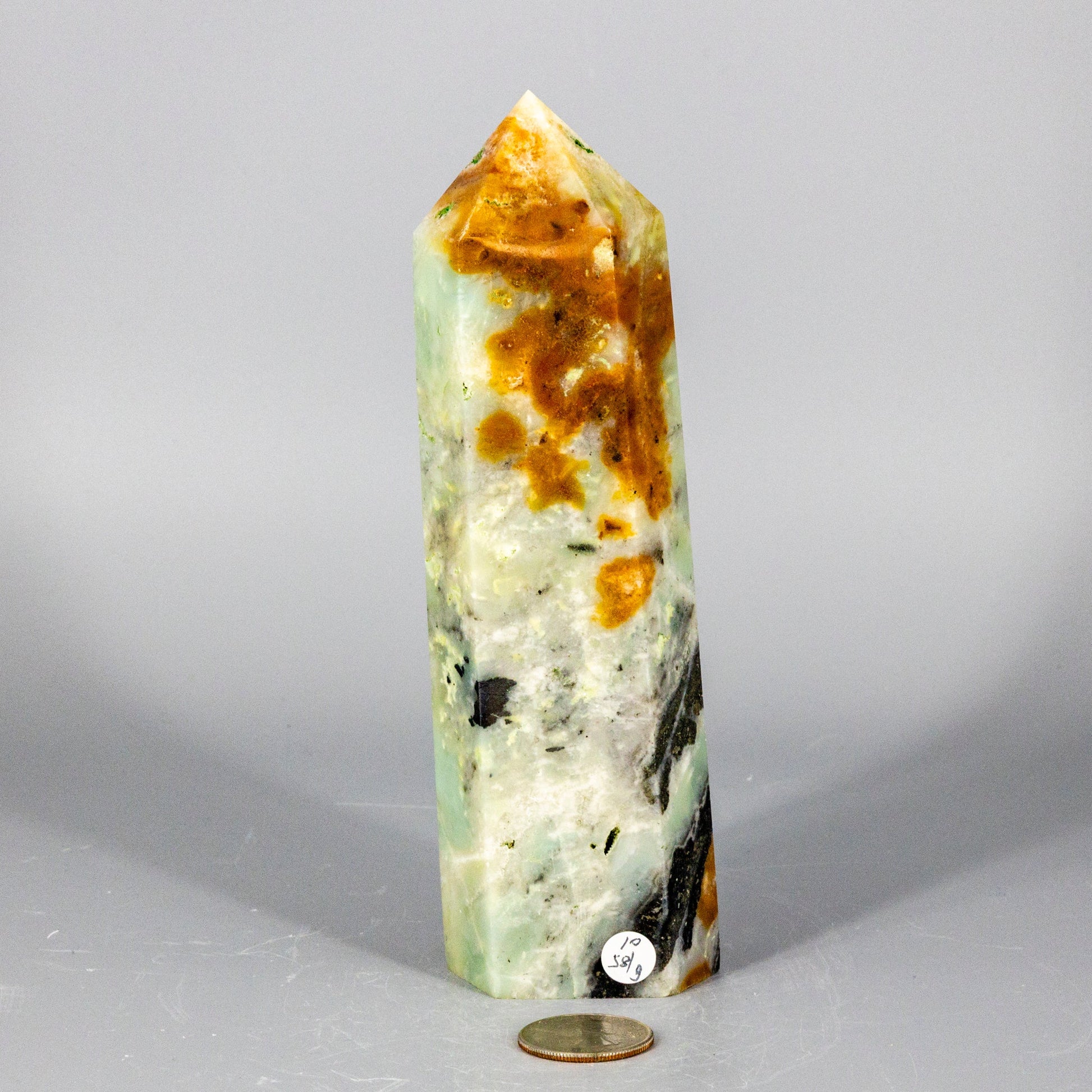 Caribbean Calcite Towers "XXL" – Caribbean Calcite 580g - 6.75"H x 2.00"W Towers