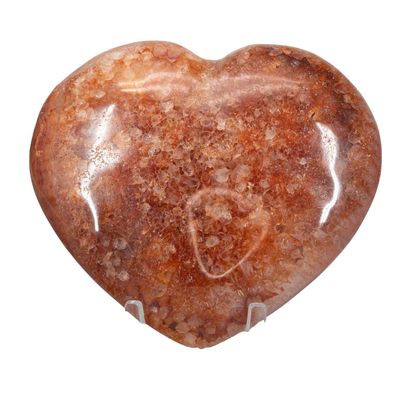 Carnelian Agate Puffy Heart – Hearts