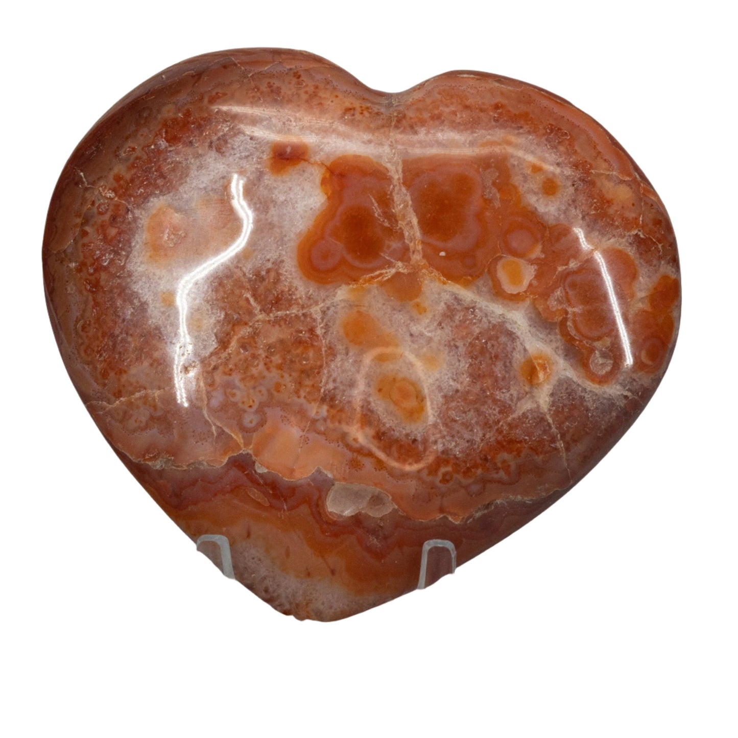 Carnelian Agate Puffy Heart – Hearts