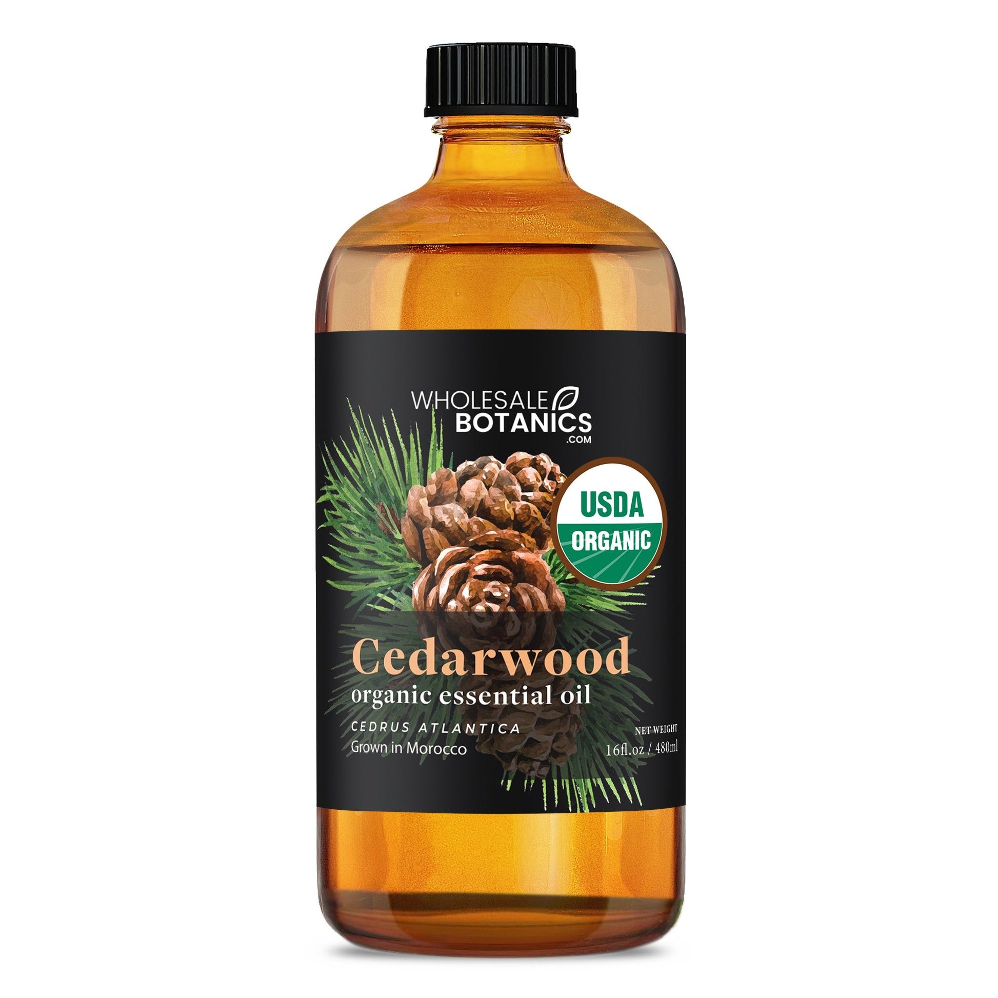Organic Cedarwood Essential Oil – 16 oz Organic_Essential_Oil