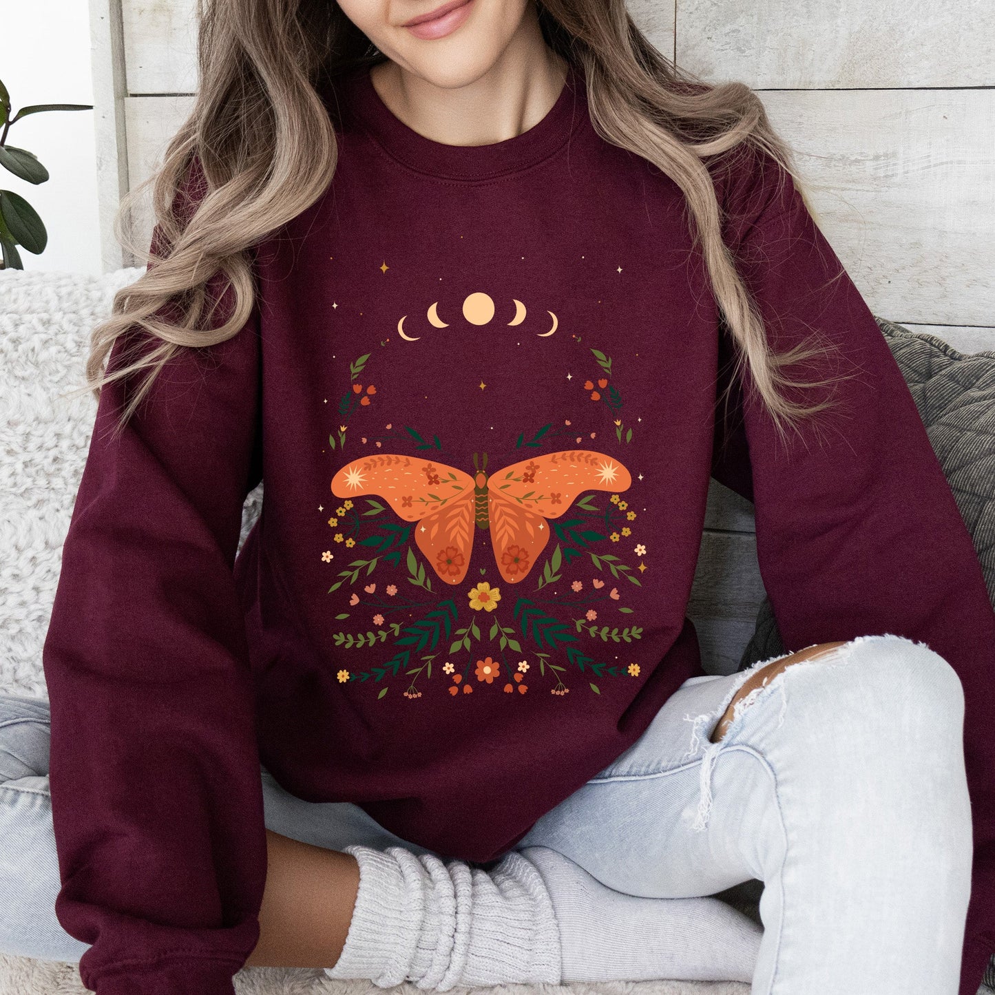 Celestial Garden Moth - Sweatshirt