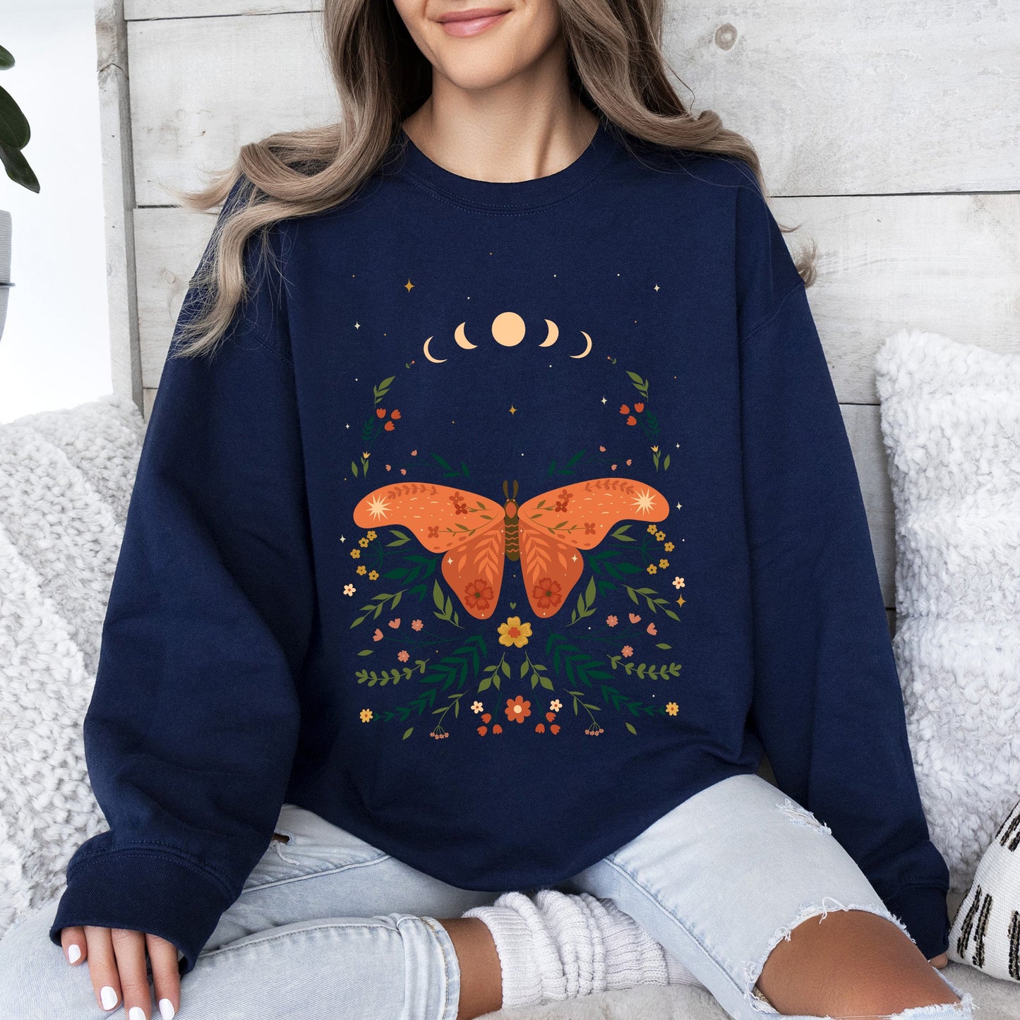 Celestial Garden Moth - Sweatshirt