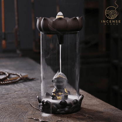 Ceramic Sun Backflow Incense Burner