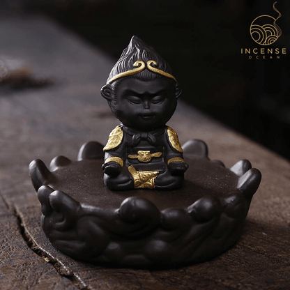 Ceramic Sun Backflow Incense Burner