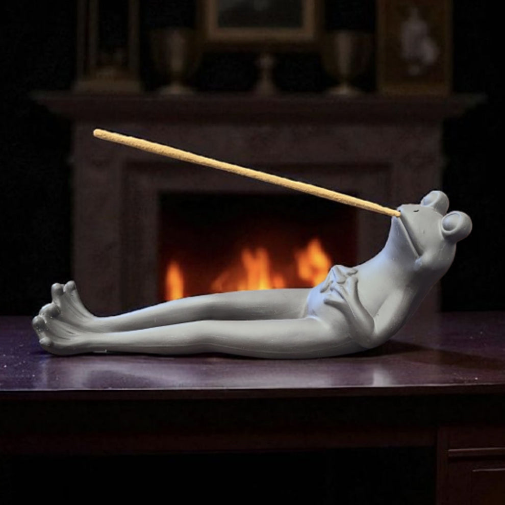 Ceramic Frog Incense Burner