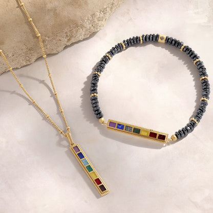 Sacred Flow – Seven Chakra Energy Necklace – Necklaces - Womens