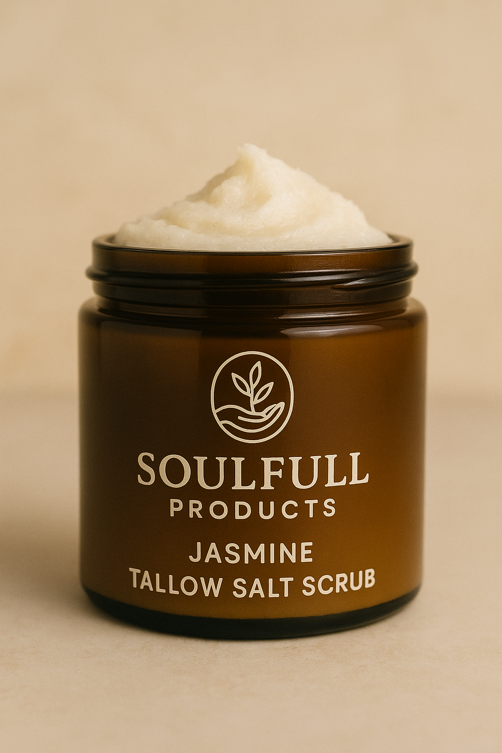 Jasmine whipped tallow salt scrub
