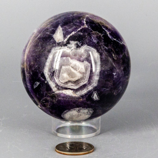 Chevron Amethyst Spheres 58-71MM