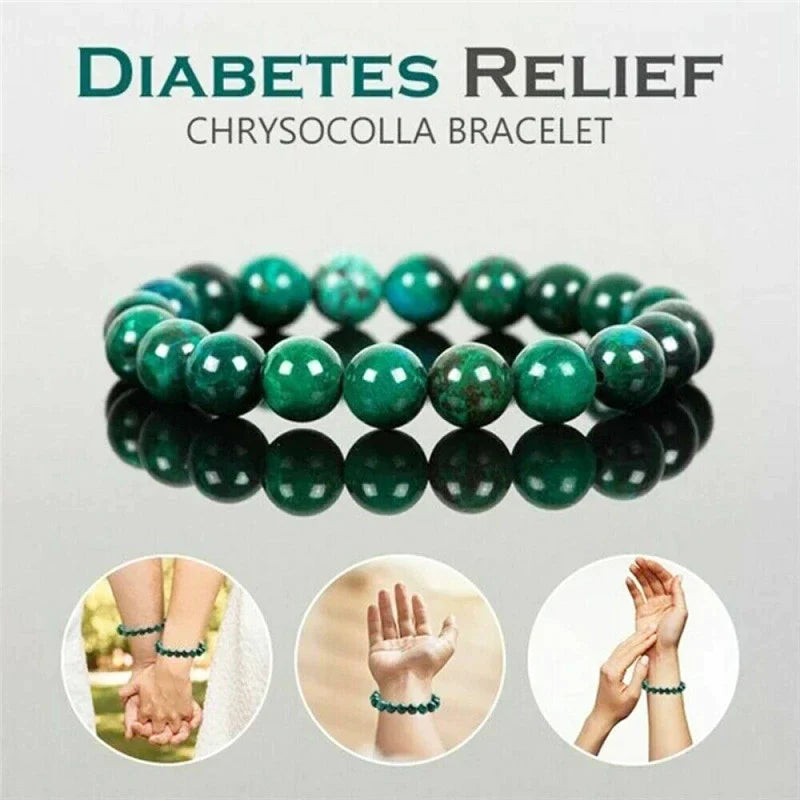 Chrysocolla Diabetes Support Crystal Bracelet – Beaded Bracelet