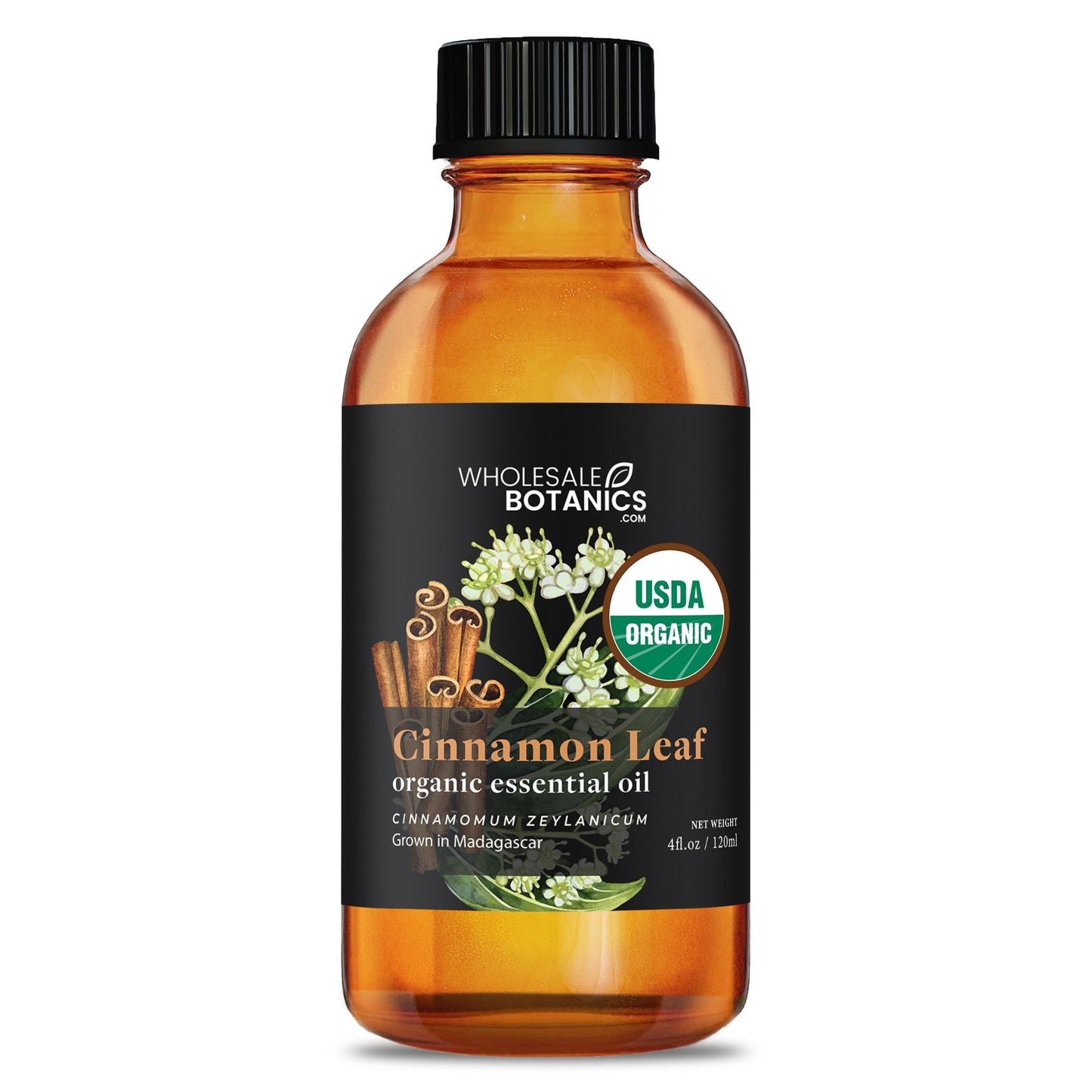 Organic Cinnamon Leaf Essential Oil – 4 oz Organic_Essential_Oil