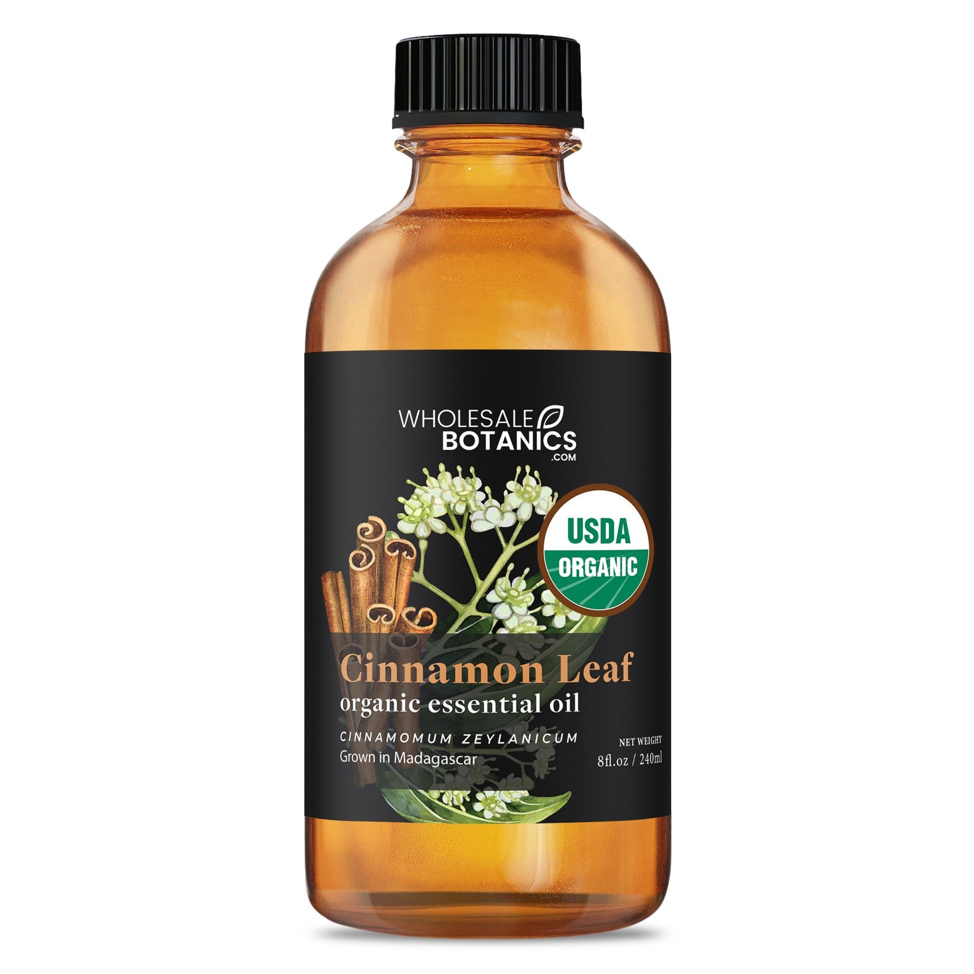 Organic Cinnamon Leaf Essential Oil – 8 oz Organic_Essential_Oil