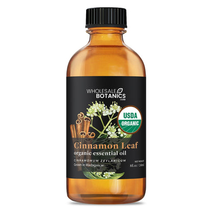 Organic Cinnamon Leaf Essential Oil – 8 oz Organic_Essential_Oil