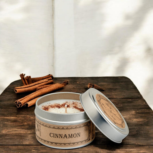Cinnamon Botanical Candle Travel Tin