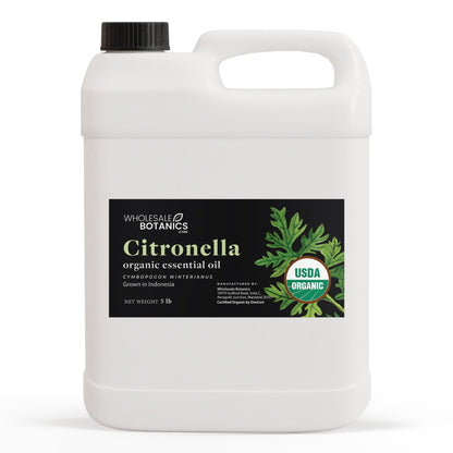 Organic Citronella Essential Oil – 5 lbs Organic_Essential_Oil