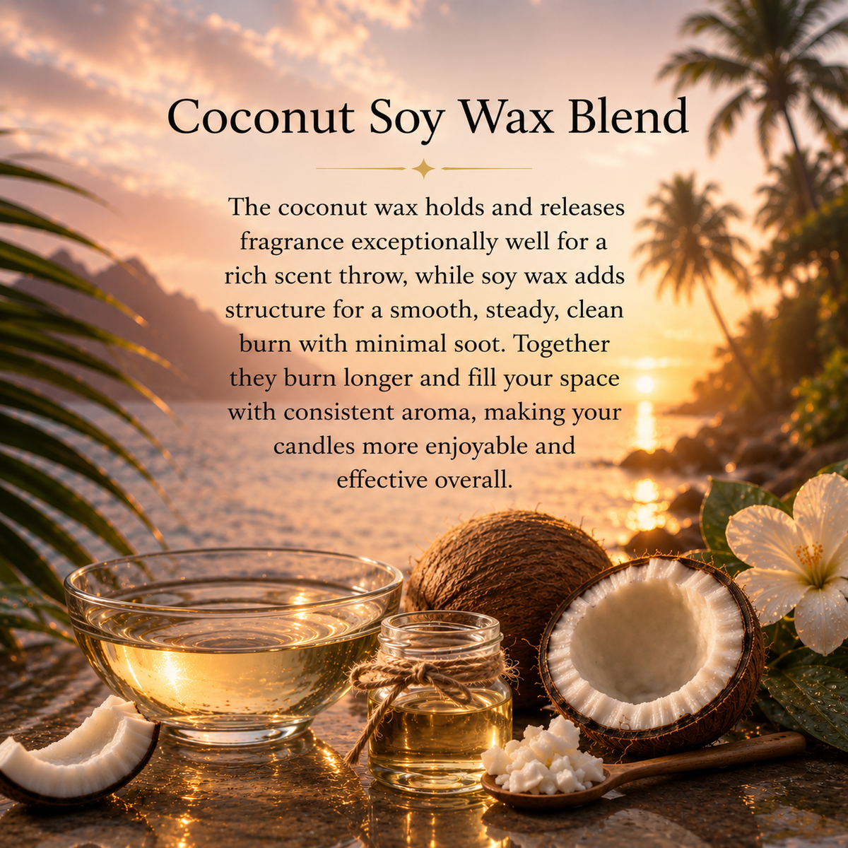 Winter's Eve Crystal-Infused Coconut Soy Candle, 10 oz