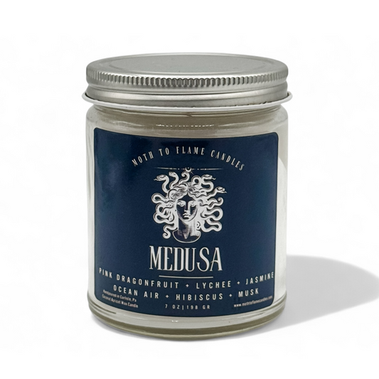 Medusa - 7 oz - Dragonfruit, Lychee, Vanilla, Sea Salt – Candles