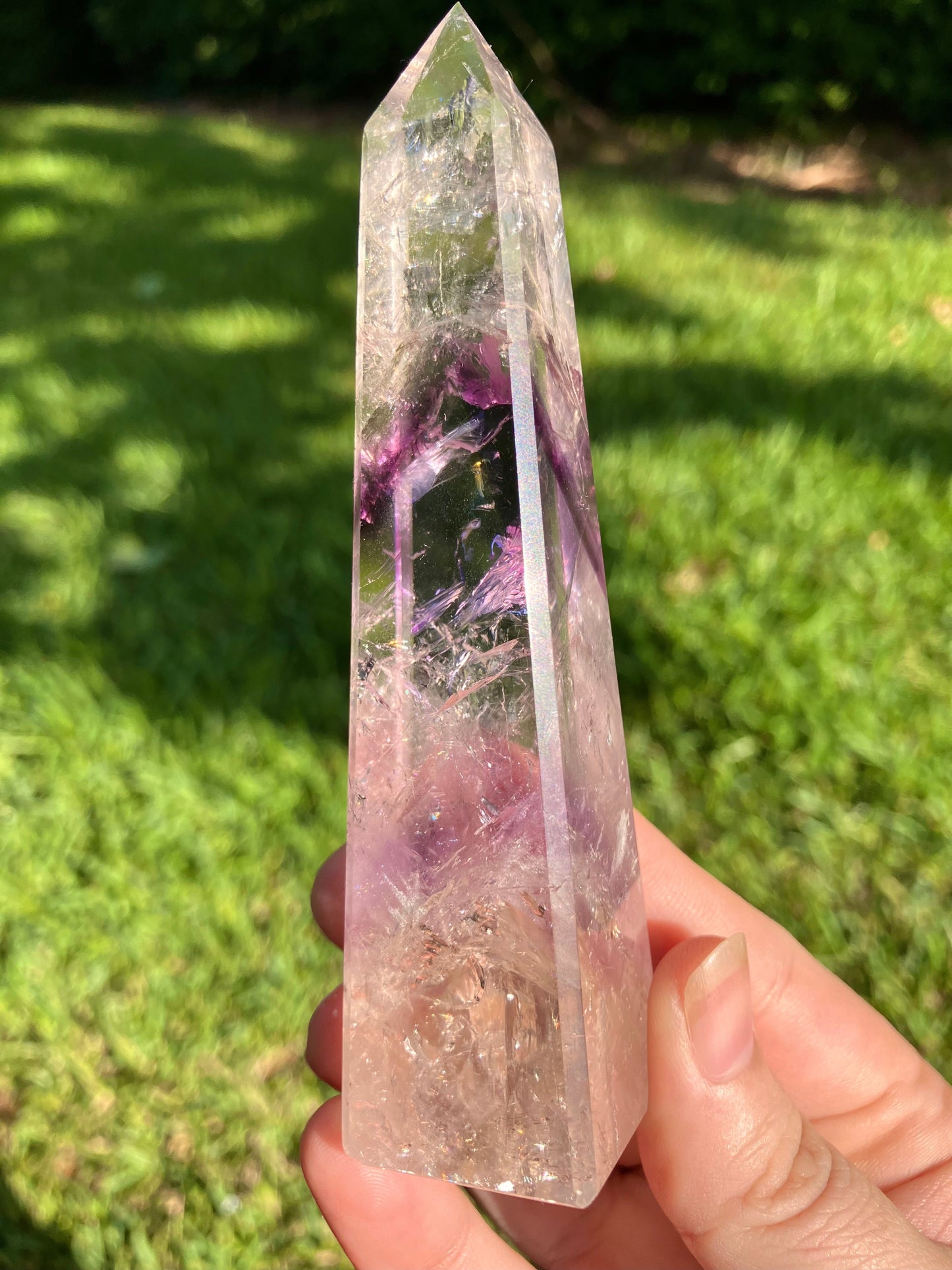Phantom Amethyst Obelisk - High Quality - Brazil –