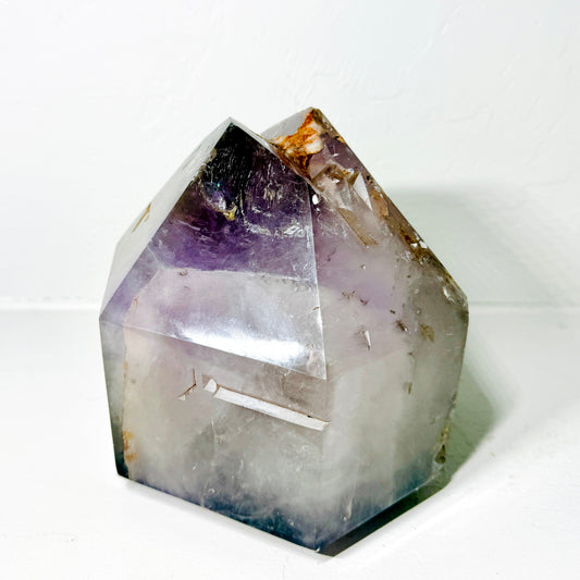 Large Raw Amethyst Prism: Lavender Crystal Display Piece (13.2LB) –