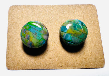 Handmade Clay Stud Earrings/Minimalist Earrings/Simple Earrings