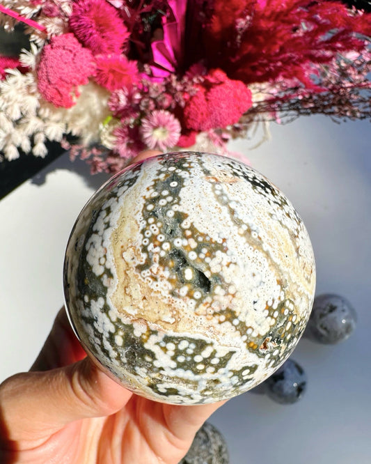 Ocean Jasper Sphere –