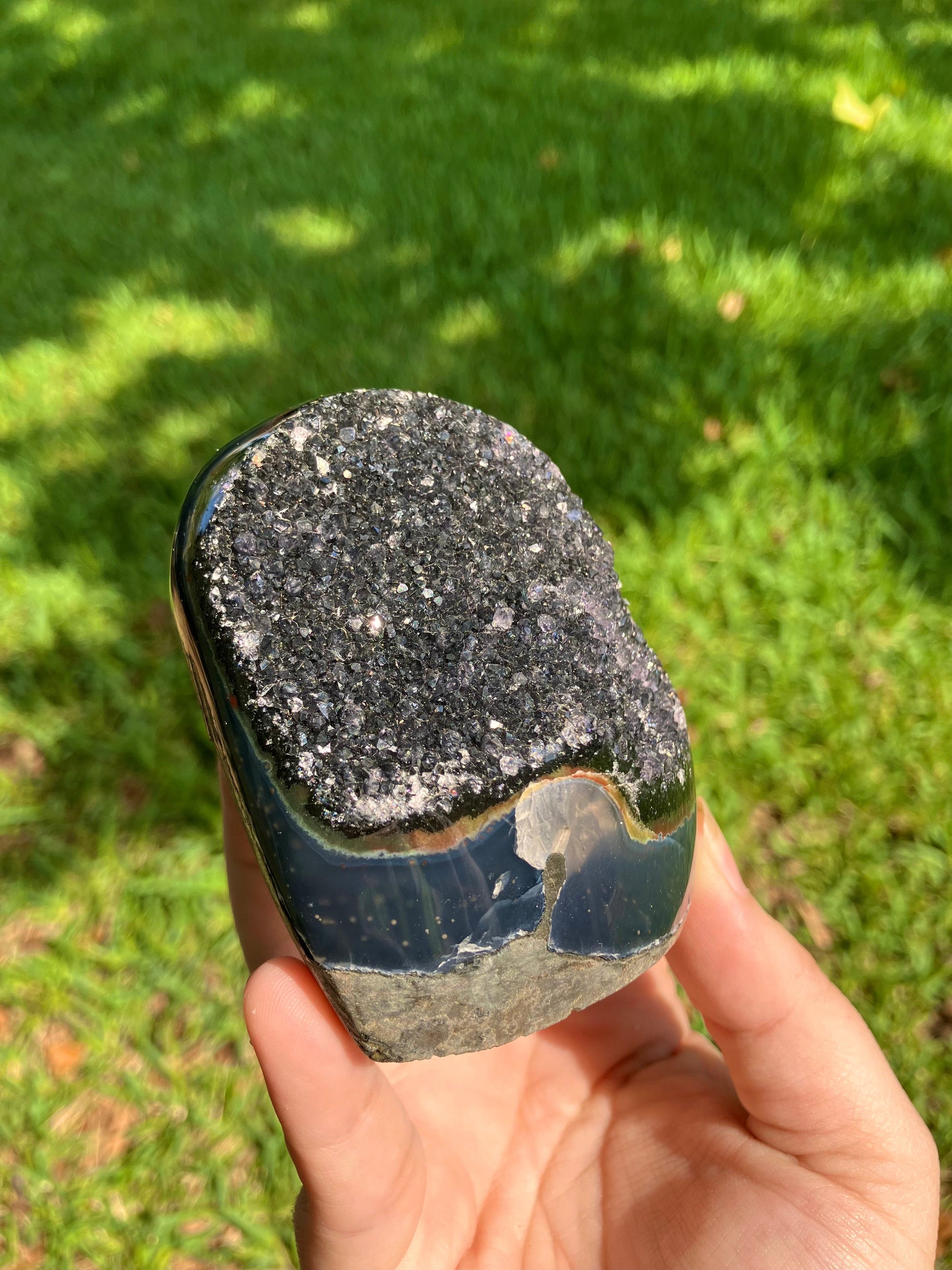 Black Amethyst Cut Base –