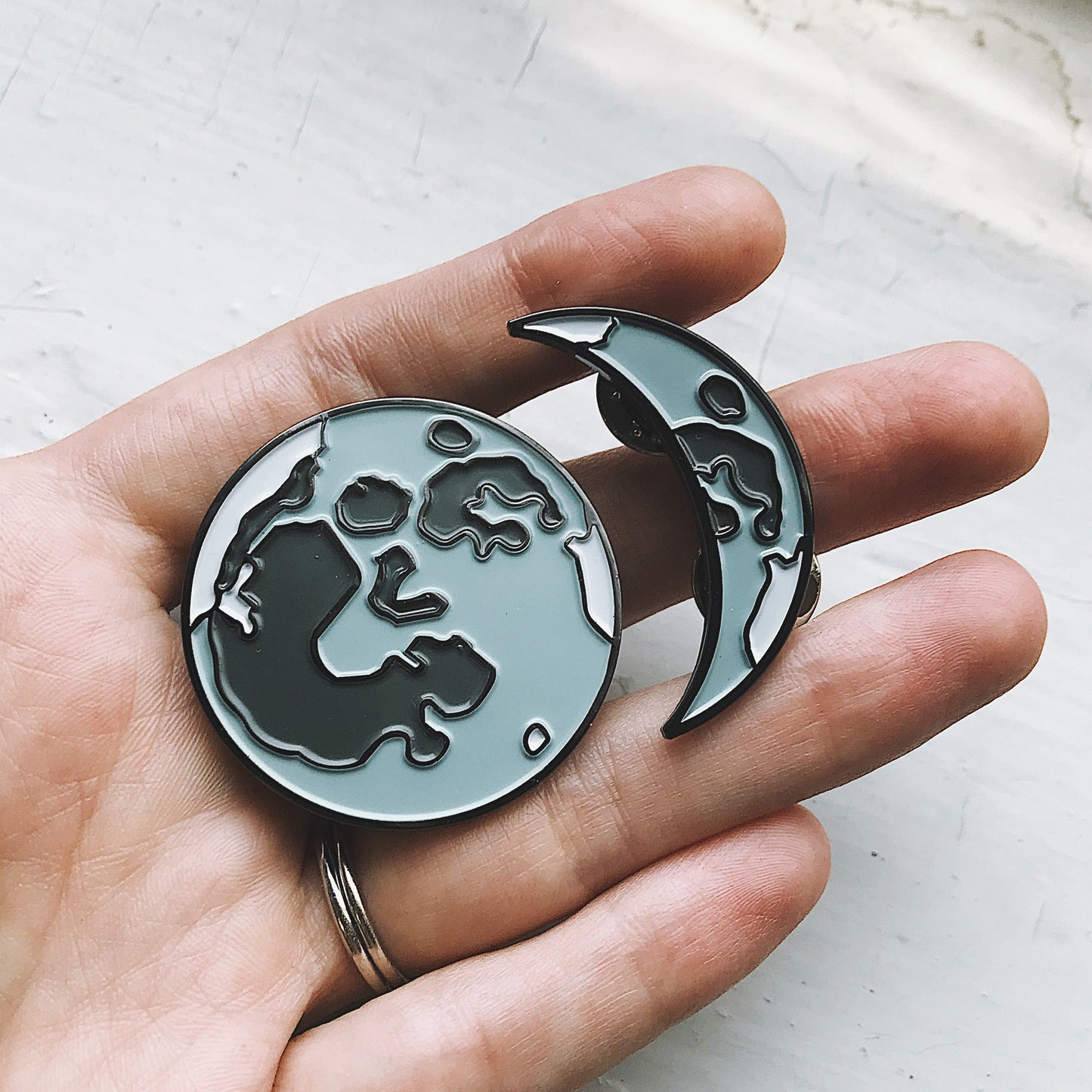 Full Moon Enamel Pin