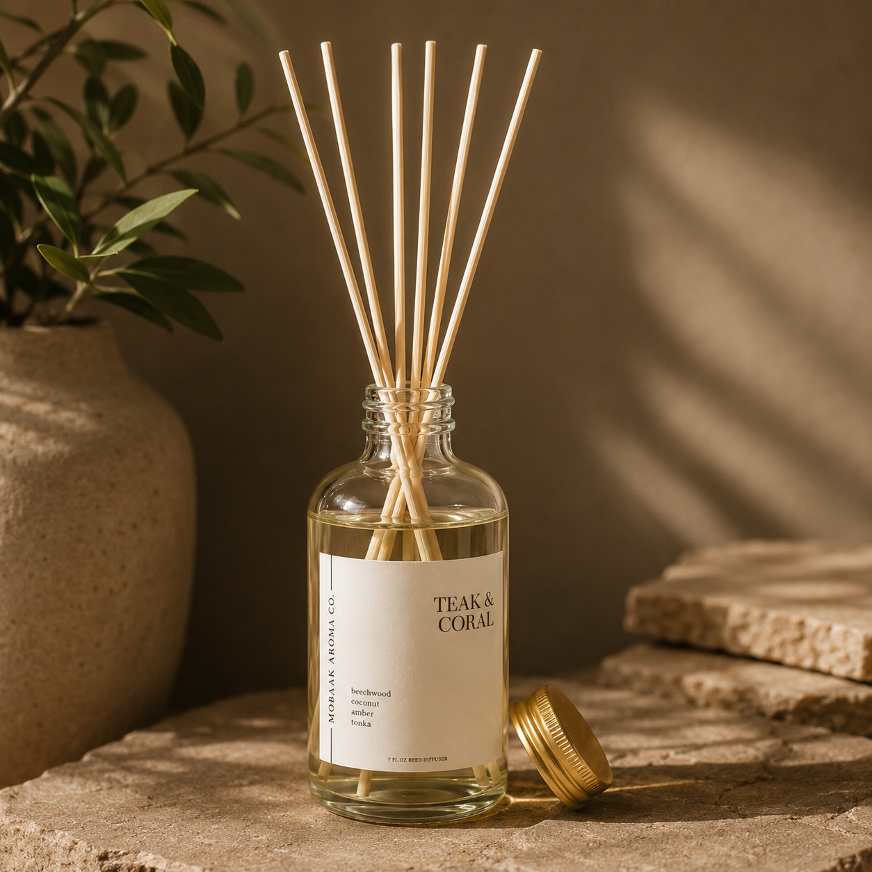 Teak + Coral Reed Diffuser –
